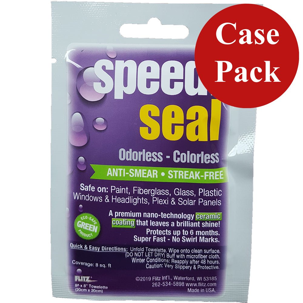 Flitz Speedi Seal 8" x 8" Towelette Packet *Case of 24* - MX 32801CASE - CW83404 - Avanquil