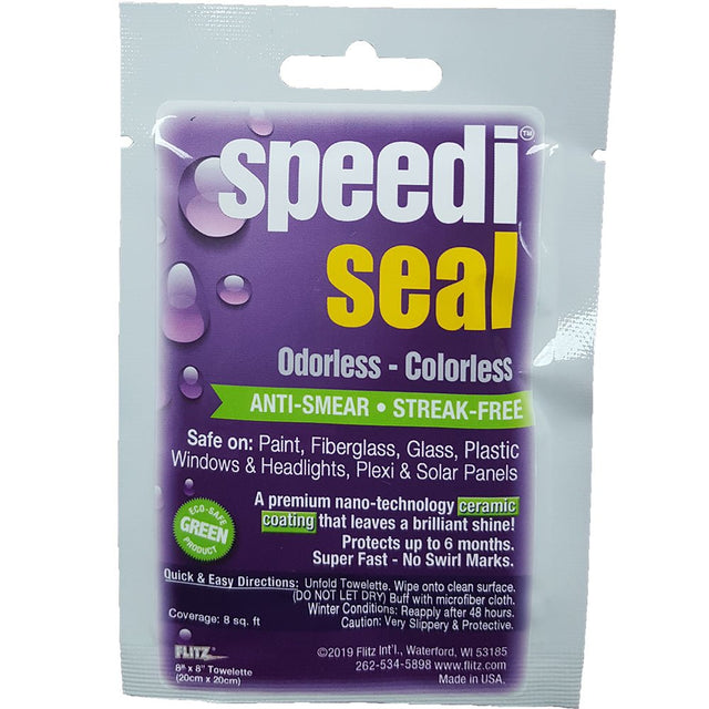 Flitz Speedi Seal 8" x 8" Towelette Packet - MX 32801 - CW83278 - Avanquil