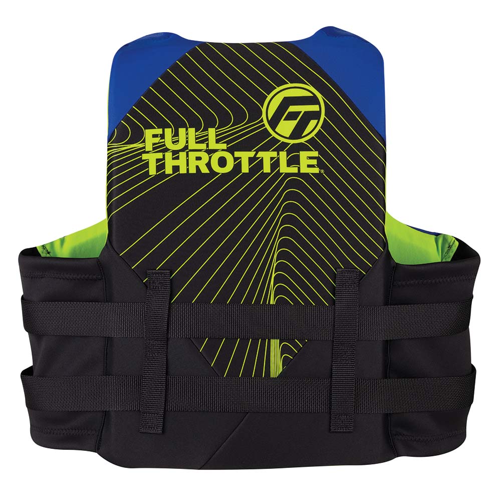 Full Throttle Adult Rapid-Dry Life Jacket - 2XL/4XL - Blue/Black - 142100-500-080-22 - CW91362 - Avanquil