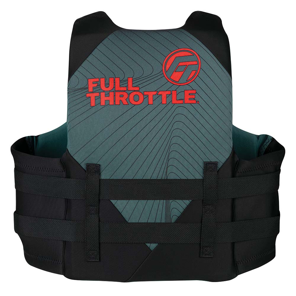 Full Throttle Adult Rapid-Dry Life Jacket - S/M - Grey/Black - 142100-701-030-22 - CW91357 - Avanquil
