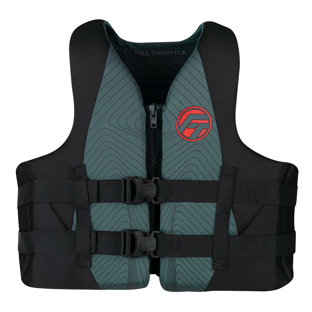 Full Throttle Adult Rapid-Dry Life Jacket - S/M - Grey/Black - 142100-701-030-22 - CW91357 - Avanquil