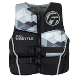Full Throttle Men's Rapid-Dry Flex-Back Life Jacket - 2XL - Black/Grey - 142500-701-060-22 - CW91379 - Avanquil