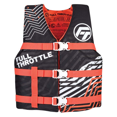 Full Throttle Youth Nylon Life Jacket - Pink/Black - 112200-105-002-22 - CW91332 - Avanquil
