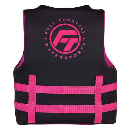 Full Throttle Youth Rapid-Dry Life Jacket - Pink/Black - 142100-105-002-22 - CW91353 - Avanquil