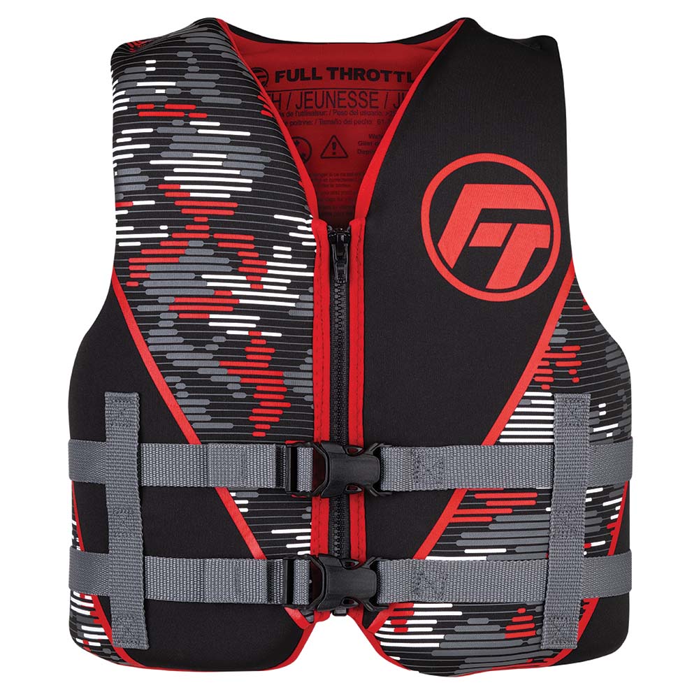 Full Throttle Youth Rapid-Dry Life Jacket - Red/Black - 142100-100-002-22 - CW91352 - Avanquil
