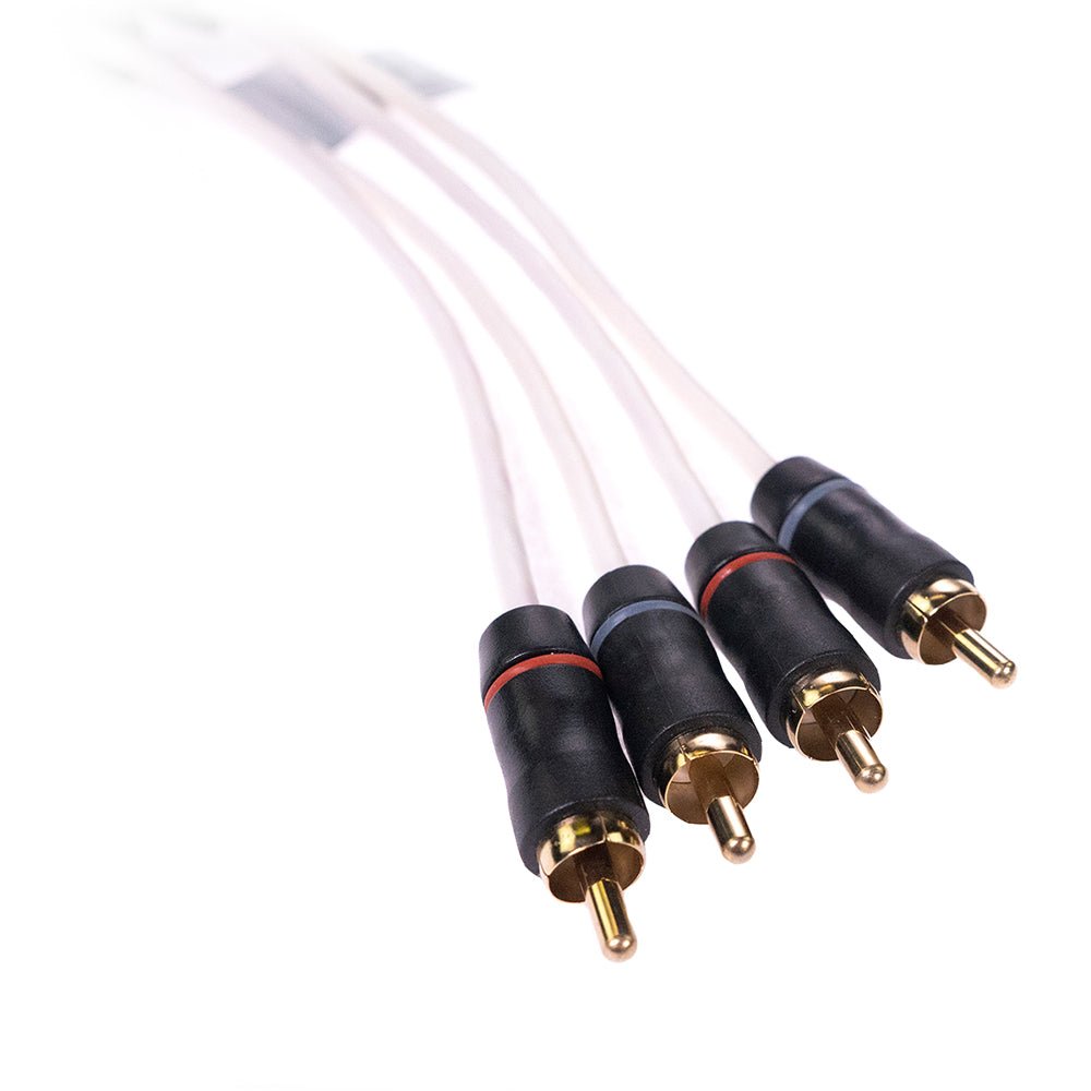 FUSION MS-FRCA12 Premium 12' 4-Way Shielded RCA Cable - 010-12619-00 - CW75282 - Avanquil