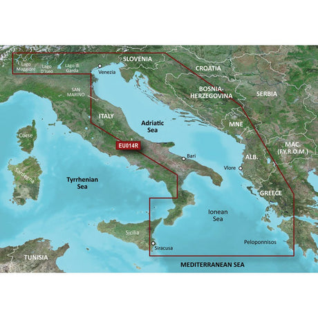 Garmin BlueChart® g3 HD - HXEU014R - Italy Adriatic Sea - microSD™/SD™ - 010-C0772-20 - CW35618 - Avanquil