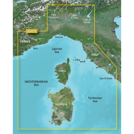 Garmin BlueChart® g3 Vision® HD - VEU451S - Legurian Sea, Corsica & Sardinia - microSD™/SD™ - 010-C0795-00 - CW30763 - Avanquil