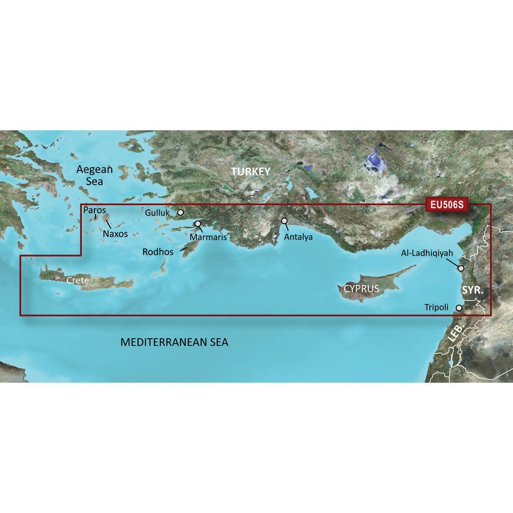 Garmin BlueChart® g3 Vision® HD - VEU506S - Crete To Cyprus - microSD™/SD™ - 010-C0850-00 - CW30818 - Avanquil