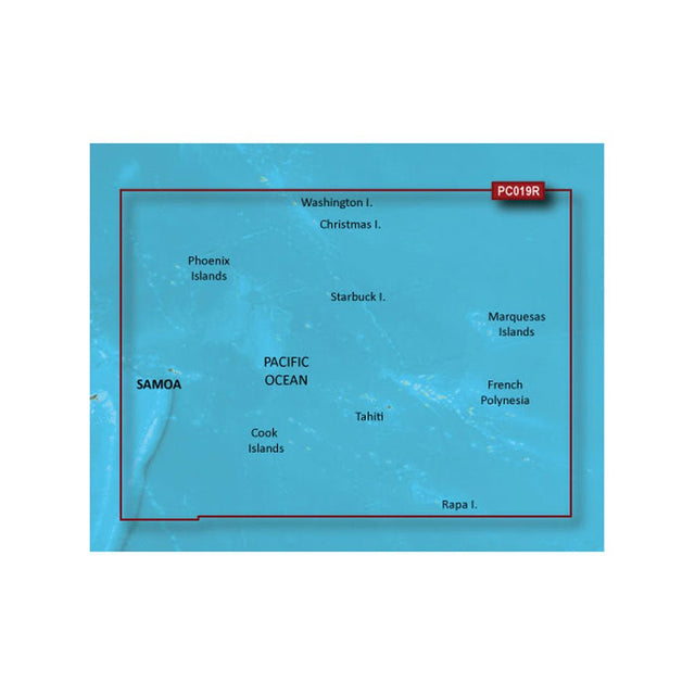 Garmin BlueChart® g3 Vision® HD - VPC019R - Polynesia - microSD™/SD™ - 010-C0866-00 - CW31036 - Avanquil