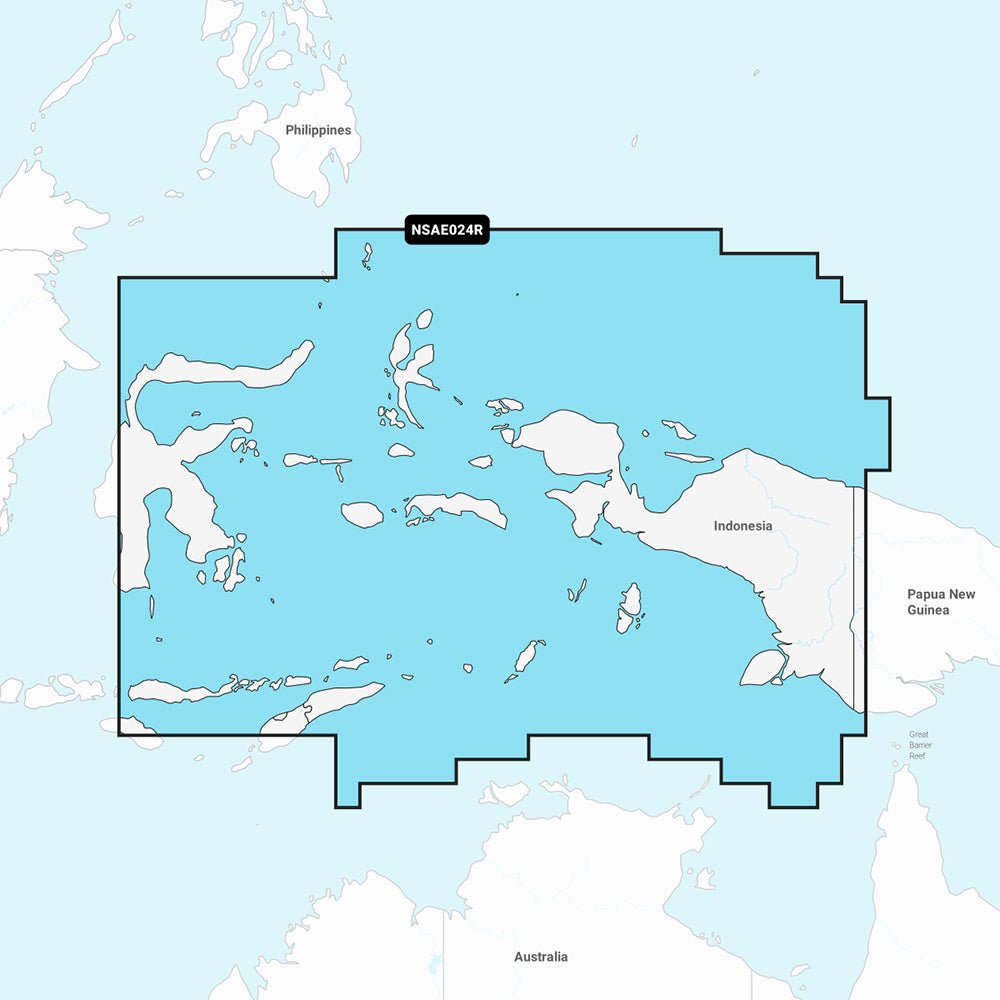 Garmin Navionics+ NSAE024R - Central West Papua & East Sulawesi - Marine Chart - 010-C1222-20 - CW96012 - Avanquil