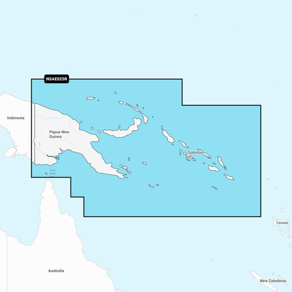 Garmin Navionics+ NSAE025R - Papua New Guinea & Solomon Islands - Marine Chart - 010-C1223-20 - CW96013 - Avanquil