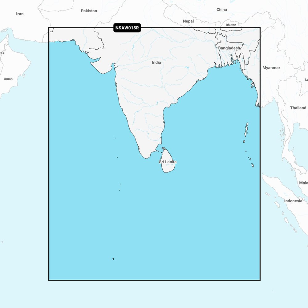 Garmin Navionics+ NSAW015R - Indian Subcontinent - Marine Chart - 010-C1230-20 - CW96023 - Avanquil
