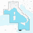 Garmin Navionics+ NSEU012R - Mediterranean Sea, Central West - Marine Chart - 010-C1238-20 - CW96035 - Avanquil