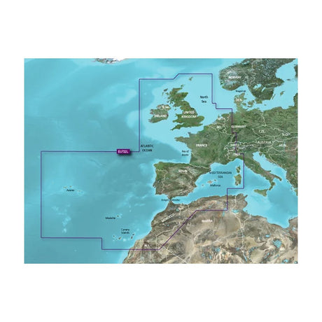 Garmin VEU722L Europe Atlantic Coast BlueChart® g3 Vision® - 010-C1156-00 - CW79447 - Avanquil