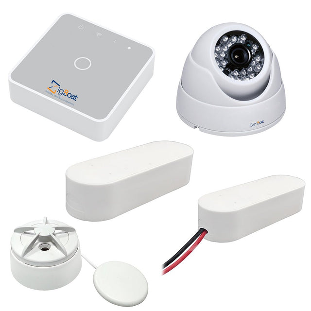 Glomex ZigBoat™ Starter Kit System w/Camera - Includes Gateway, Battery, Flood, Door/Porthole Sensor & IP Camera - ZB102 - CW72850 - Avanquil