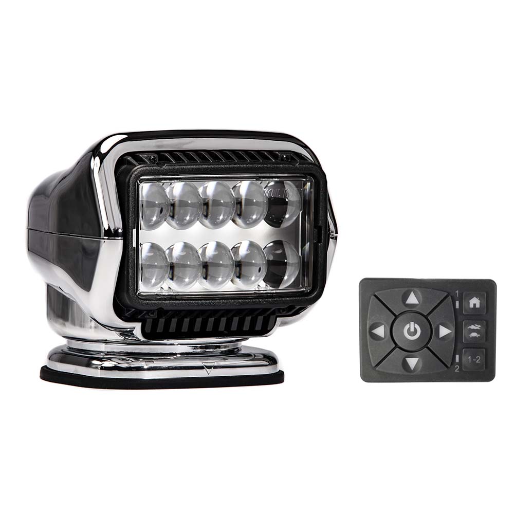 Golight Stryker ST Series Permanent Mount Chrome 12V LED w/Hard Wired Dash Mount Remote - 30264ST - CW92705 - Avanquil