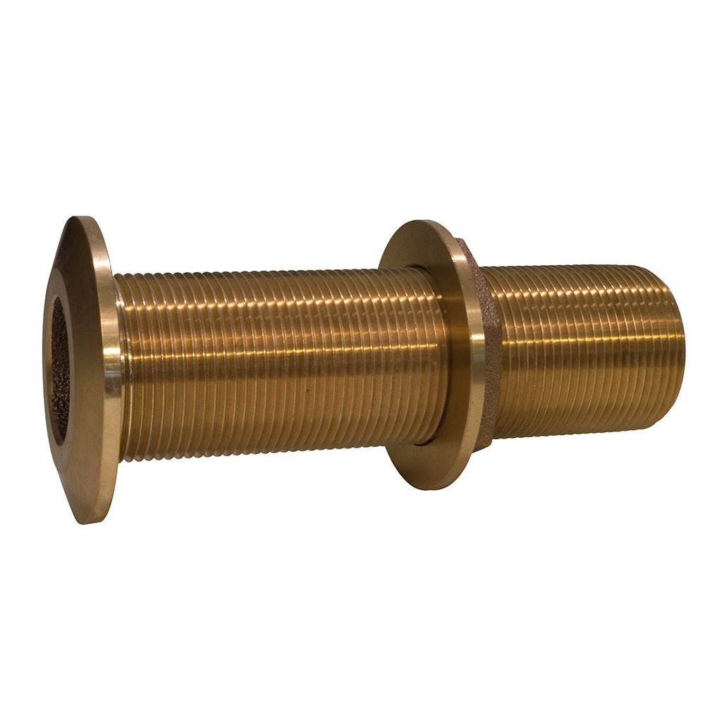 GROCO 1-1/4" Bronze Extra Long Thru-Hull Fitting w/Nut - THXL-1250-W - CW75345 - Avanquil