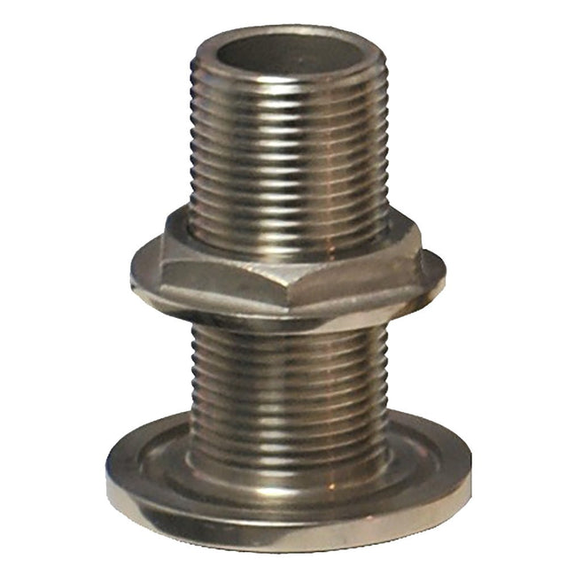 GROCO 3/4" NPS NPT Combo Stainless Steel Thru-Hull Fitting w/Nut - TH-750-WS - CW74300 - Avanquil