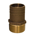 GROCO 3/4" NPT x 1" Bronze Full Flow Pipe to Hose Straight Fitting - FF-750 - CW72855 - Avanquil