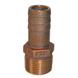 GROCO 3/4" NPT x 3/4" ID Bronze Pipe to Hose Straight Fitting - PTH-750 - CW74255 - Avanquil