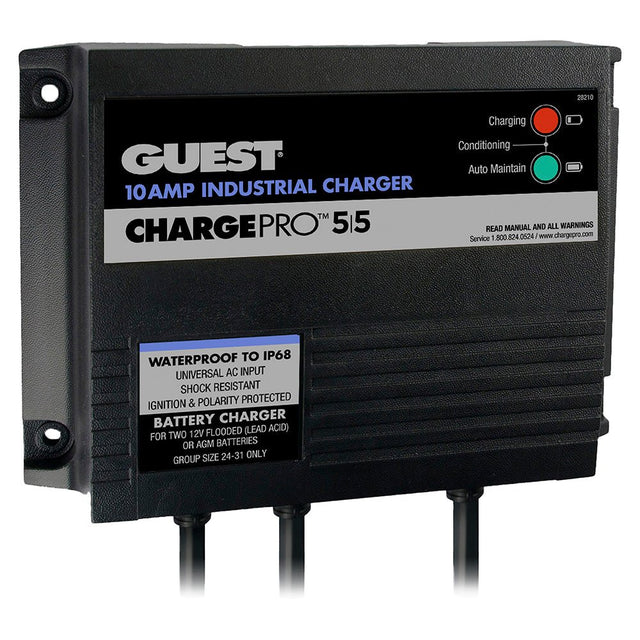 Guest 10AMP - 12/24V 2 Bank 120V Input On-Board Battery Charger - 28210 - CW51723 - Avanquil