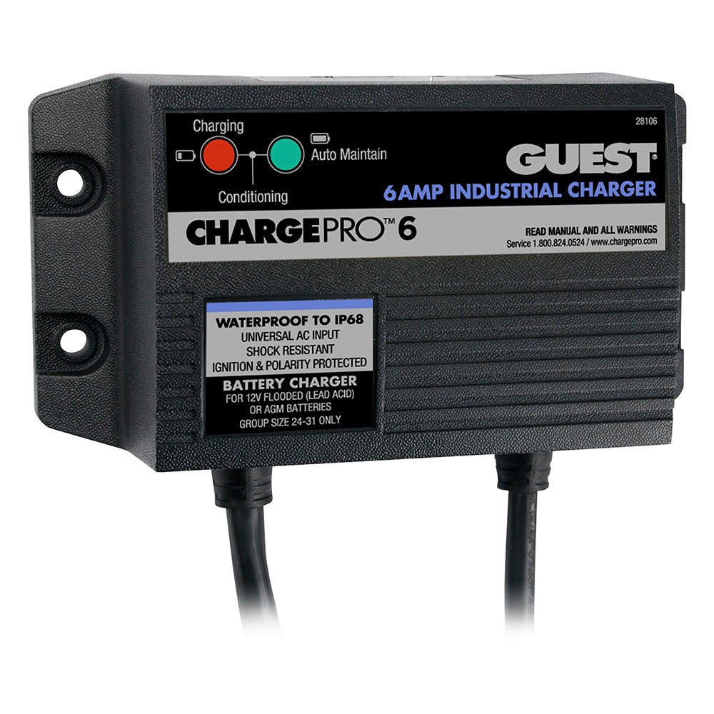 Guest 6A/12V 1 Bank 120V Input On-Board Battery Charger - 28106 - CW51722 - Avanquil