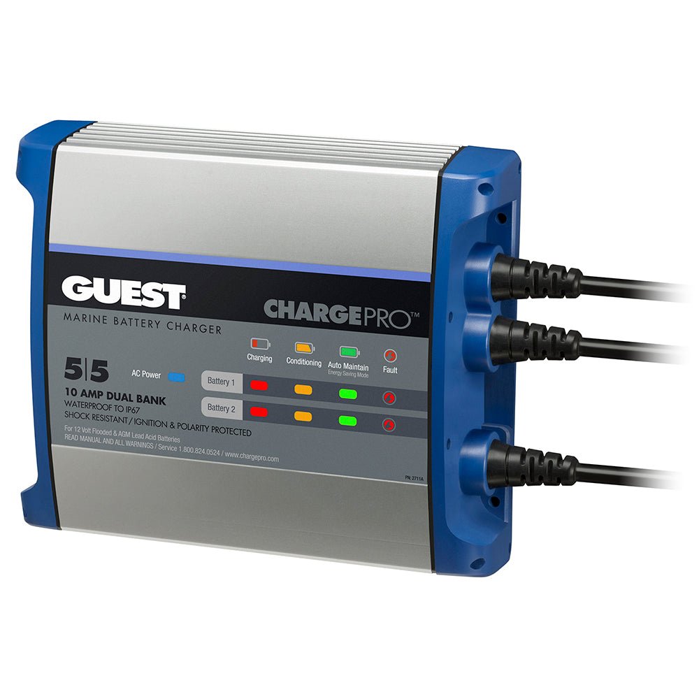 Guest On-Board Battery Charger 10A / 12V - 2 Bank - 120V Input - 2711A - CW68280 - Avanquil