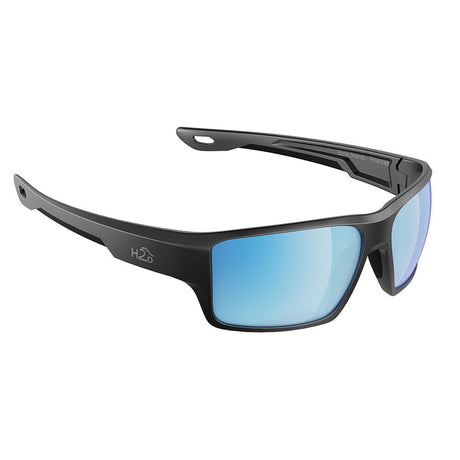 H2Optix Ashore Sunglasses Matt Gun Metal, Grey Blue Flash Mirror Lens Cat. 3 - AntiSalt Coating w/Floatable Cord - H2005 - CW87251 - Avanquil