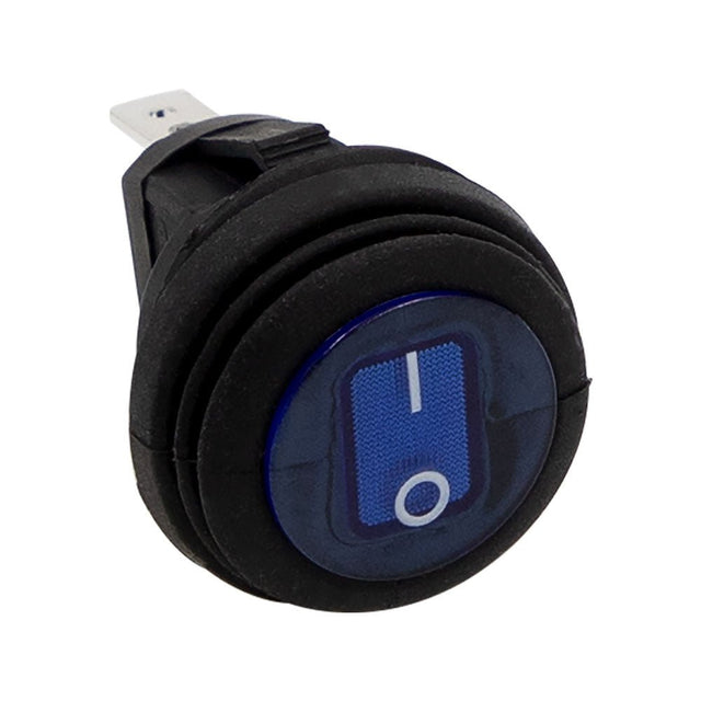 HEISE Rocker Switch - Illuminated Blue Round - 5-Pack - HE-BRS - CW81144 - Avanquil