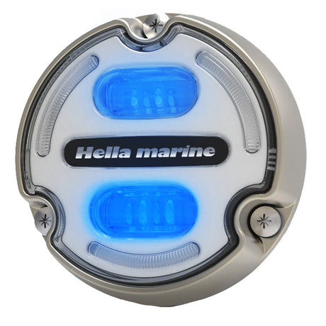Hella Marine Apelo A2 Blue White Underwater Light - 3000 Lumens - Bronze Housing - White Lens w/Edge Light - 016147-101 - CW90166 - Avanquil