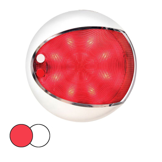 Hella Marine EuroLED 130 Surface Mount Touch Lamp - Red/White LED - White Housing - 959950121 - CW65414 - Avanquil