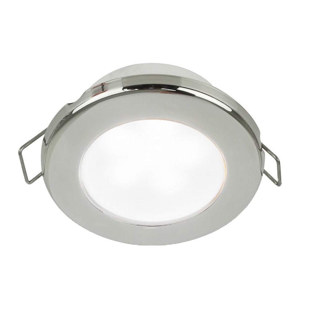 Hella Marine EuroLED 75 3" Round Spring Mount Down Light - White LED - Stainless Steel Rim - 12V - 958110521 - CW65411 - Avanquil