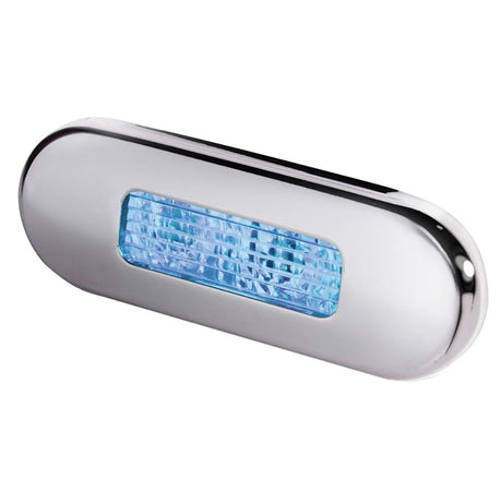 Hella Marine Surface Mount Oblong LED Courtesy Lamp - Blue LED - Stainless Steel Bezel - 980869601 - CW65437 - Avanquil
