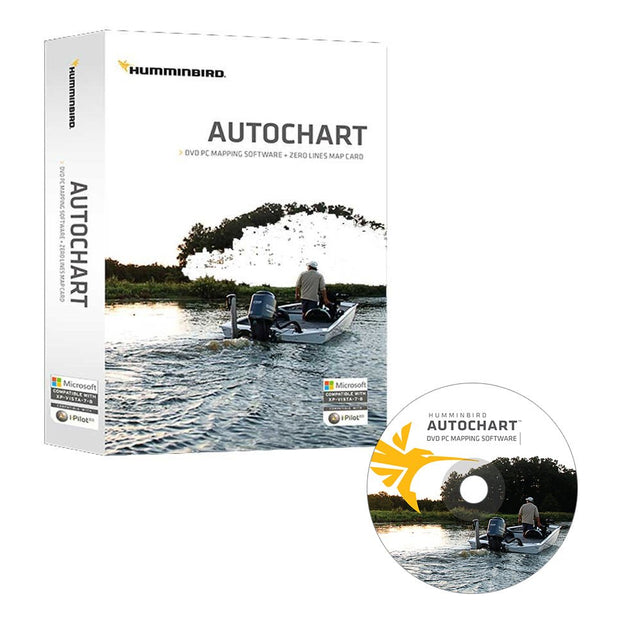Humminbird Autochart DVD PC Mapping Software w/Zero Lines Map Card - 600031-1 - CW57316 - Avanquil
