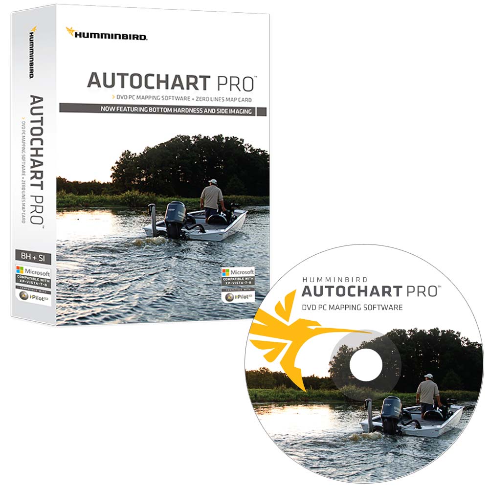 Humminbird AutoChart PRO DVD PC Mapping Software w/Zero Lines Map Card - 600032-1 - CW57317 - Avanquil