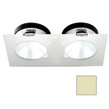 i2Systems Apeiron A1110Z - 4.5W Spring Mount Light - Double Round - Warm White - White Finish - A1110Z-35CAB - CW82304 - Avanquil