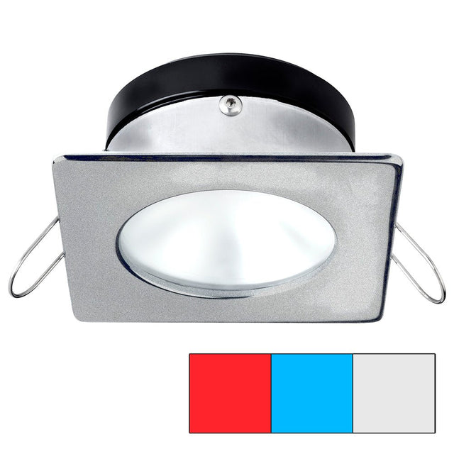 i2Systems Apeiron A1120 Spring Mount Light - Square/Round - Red, Cool White & Blue - Brushed Nickel - A1120Z-42HAE - CW81409 - Avanquil
