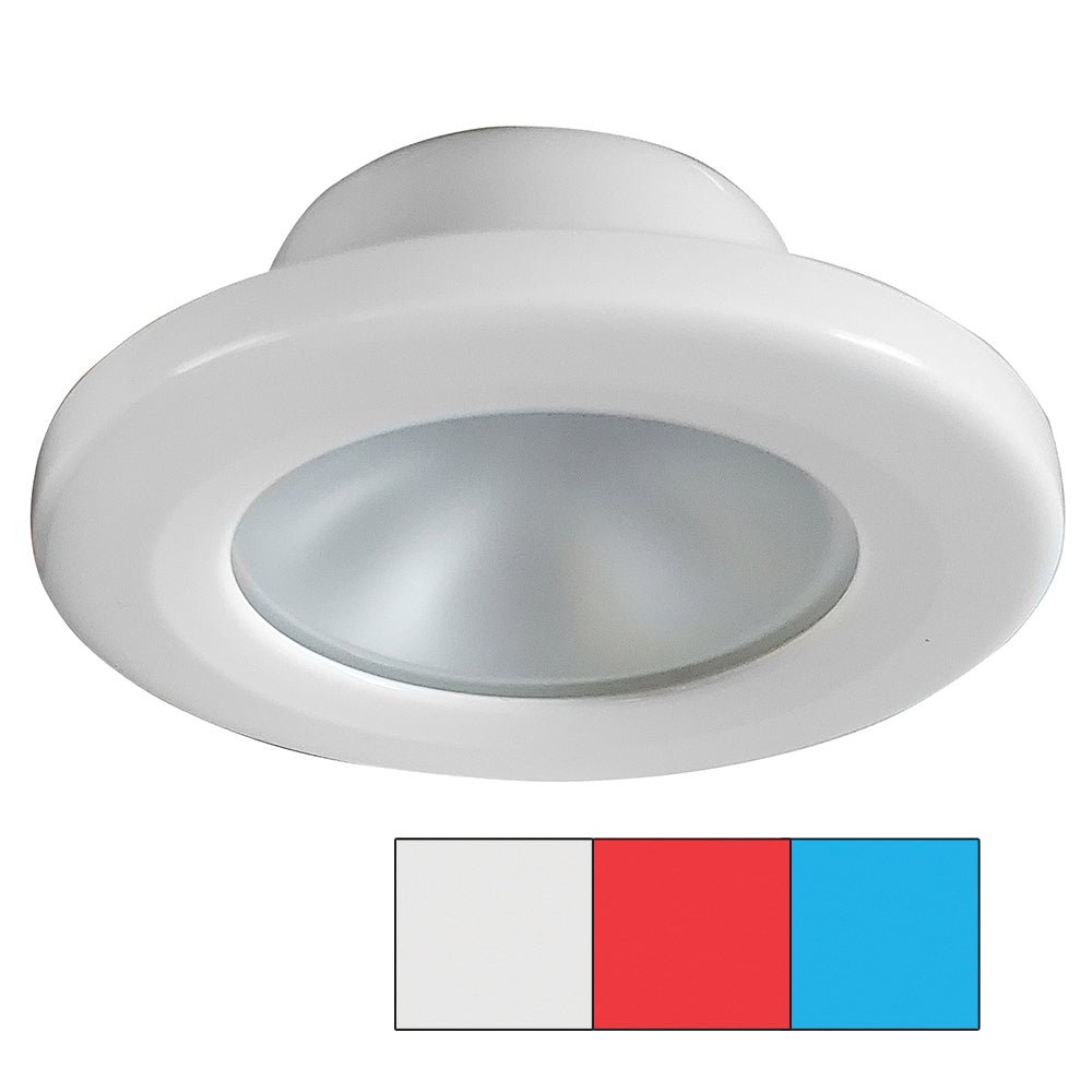 i2Systems Apeiron A3120 Screw Mount Light - Red, Cool White & Blue - White Finish - A3120Z-31HAE - CW39083 - Avanquil