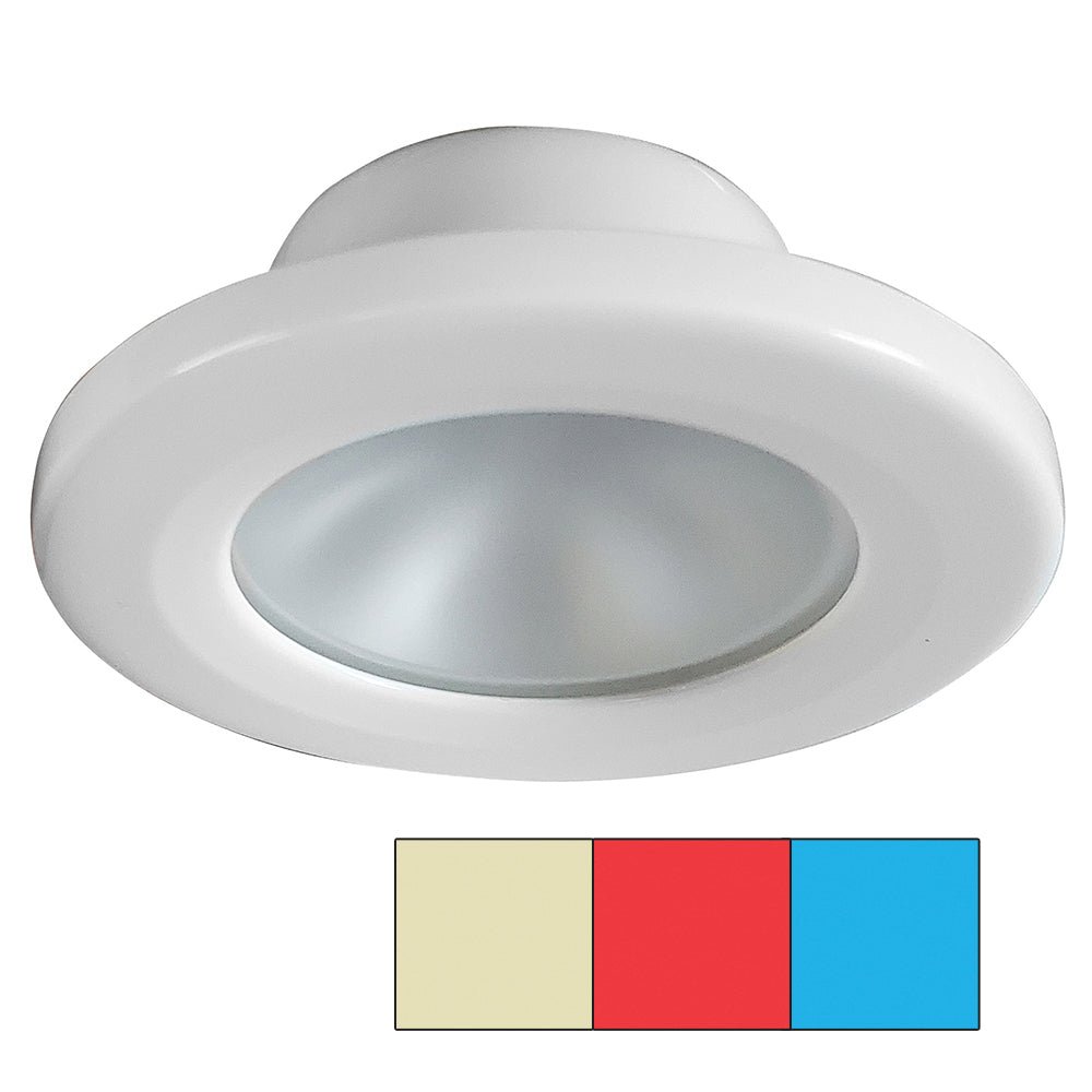 i2Systems Apeiron A3120 Screw Mount Light - Red, Warm White & Blue - White Finish - A3120Z-31HCE - CW81368 - Avanquil