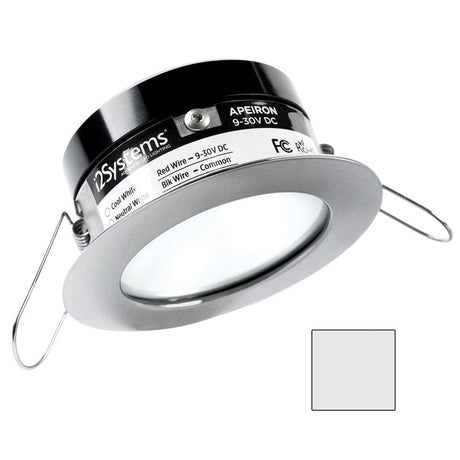 i2Systems Apeiron PRO A503 - 3W Spring Mount Light - Round - Cool White - Brushed Nickel Finish - A503-41AAG - CW82208 - Avanquil