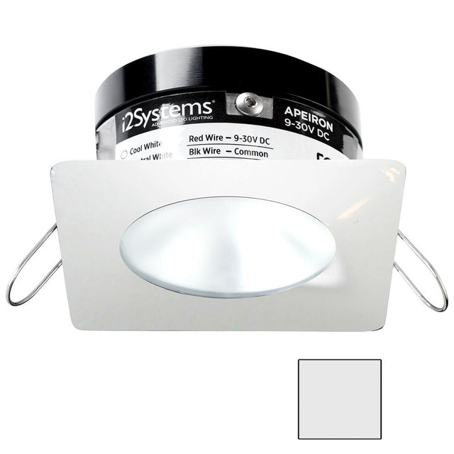 i2Systems Apeiron PRO A503 - 3W Spring Mount Light - Square/Round - Cool White - White Finish - A503-32AAG - CW82243 - Avanquil