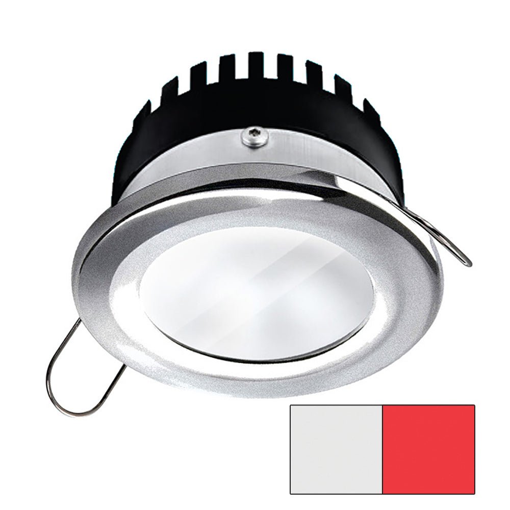 i2Systems Apeiron PRO A506 - 6W Spring Mount Light - Round - Cool White & Red - Brushed Nickel Finish - A506-41AAG-H - CW82226 - Avanquil