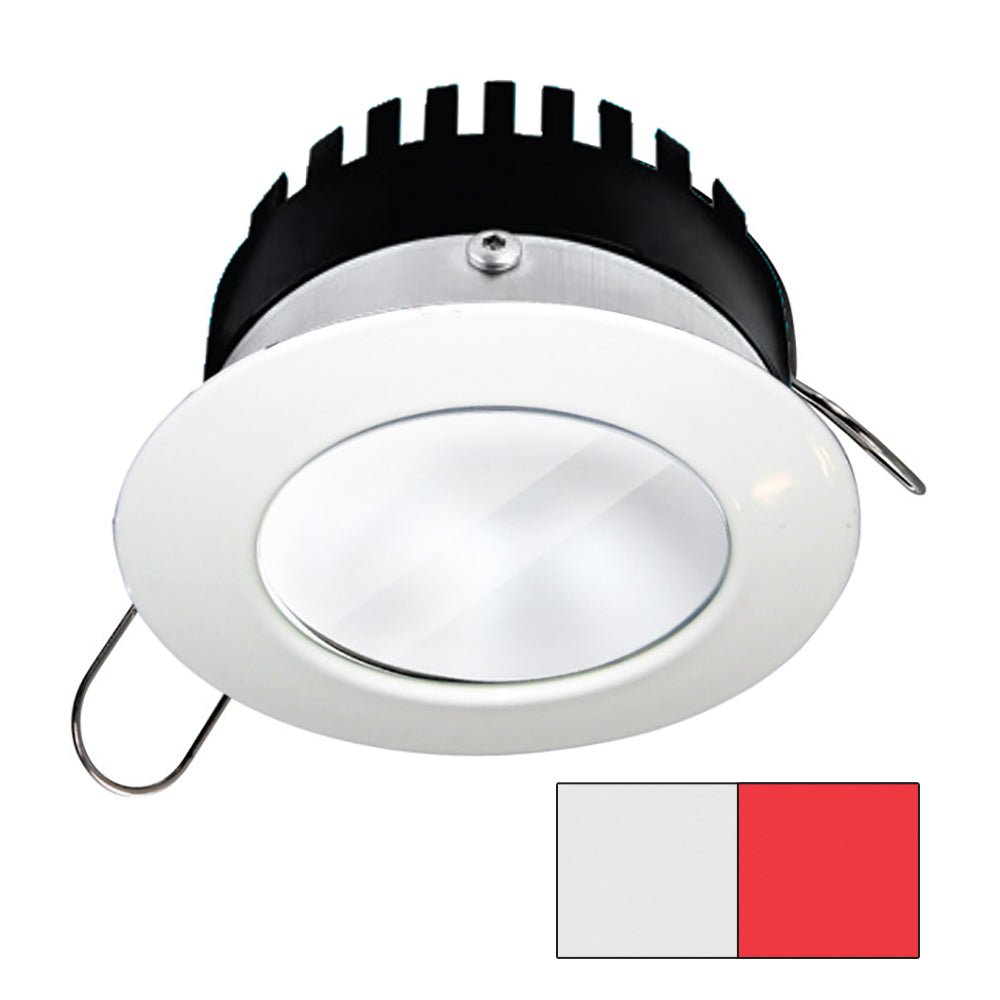 i2Systems Apeiron PRO A506 - 6W Spring Mount Light - Round - Cool White & Red - White Finish - A506-31AAG-H - CW82256 - Avanquil