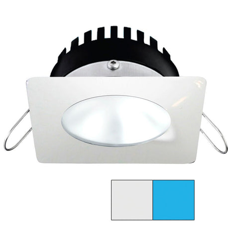 i2Systems Apeiron PRO A506 - 6W Spring Mount Light - Square/Round - Cool White & Blue - White Finish - A506-32AAG-E - CW82262 - Avanquil