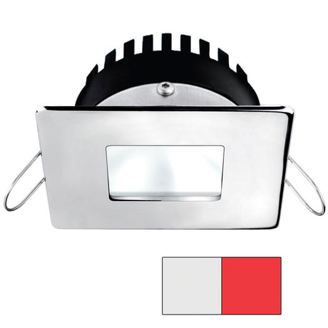 i2Systems Apeiron PRO A506 6W Spring Mount Light - Square/Square - Cool White & Red - Polished Chrome Finish - A506-14AAG-H - CW82176 - Avanquil