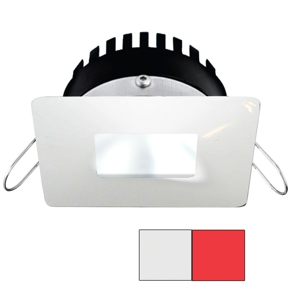 i2Systems Apeiron PRO A506 - 6W Spring Mount Light - Square/Square - Cool White & Red - White Finish - A506-34AAG-H - CW82266 - Avanquil