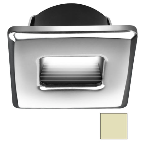 i2Systems Ember E1150Z Snap-In - Polished Chrome - Square - Warm White Light - E1150Z-12CAB - CW81320 - Avanquil