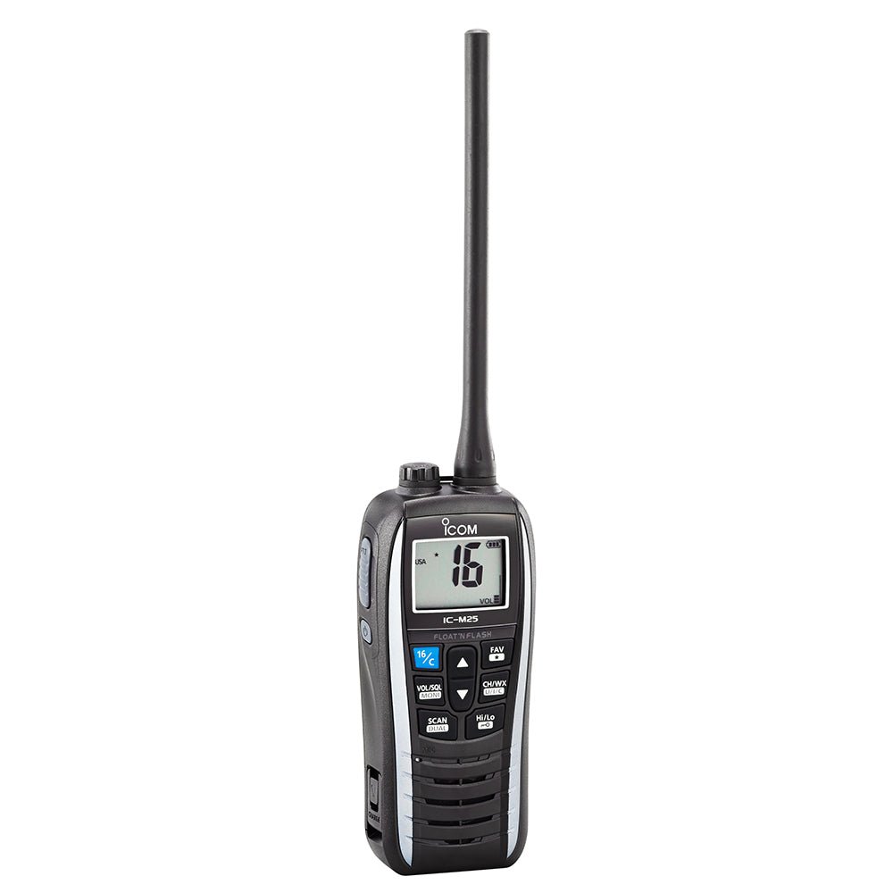 Icom M25 Handheld Floating VHF Marine Radio - Pearl White - M25-21 - CW90179 - Avanquil