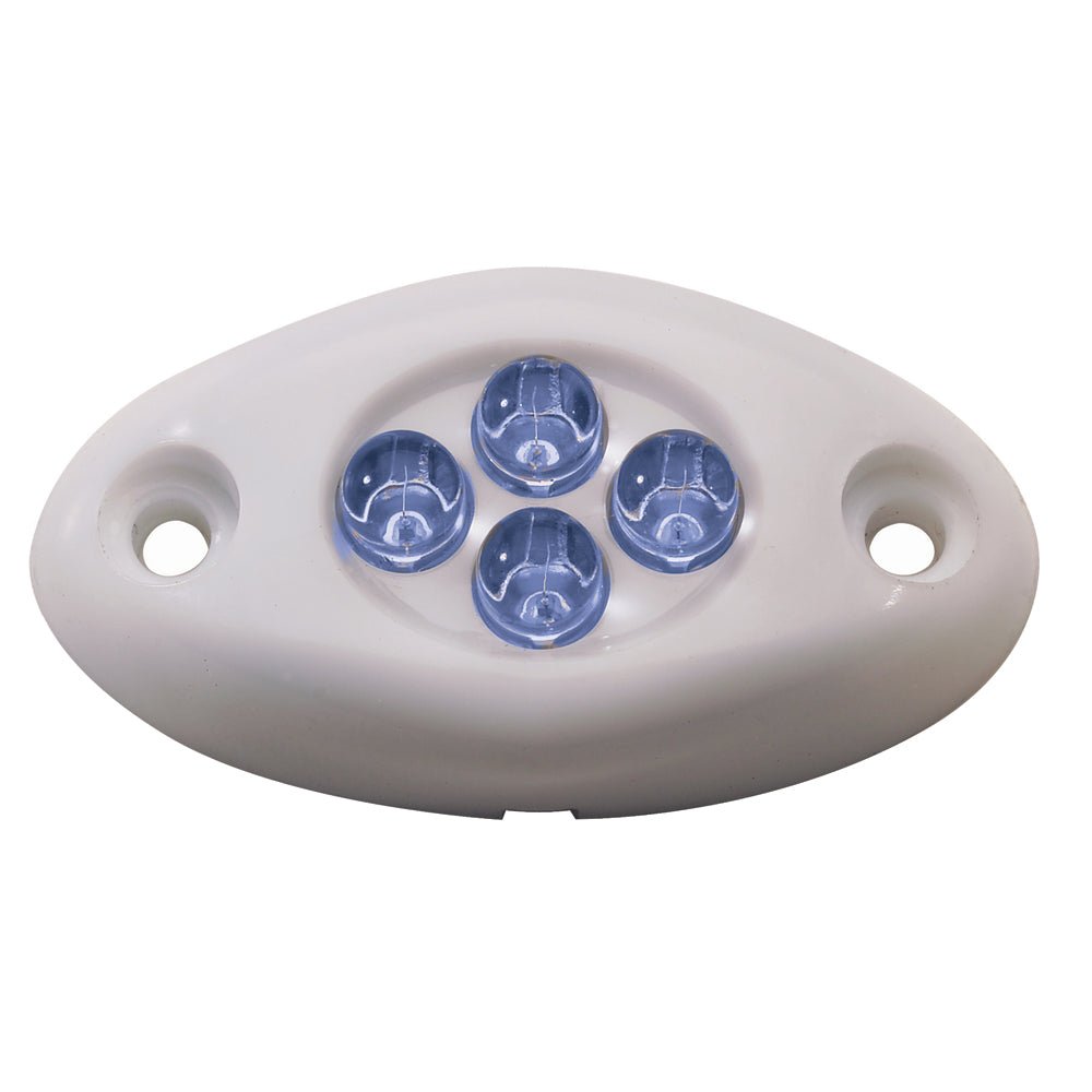 Innovative Lighting Courtesy Light - 4 LED Surface Mount - Blue LED/White Case - 004-2100-7 - CW54223 - Avanquil